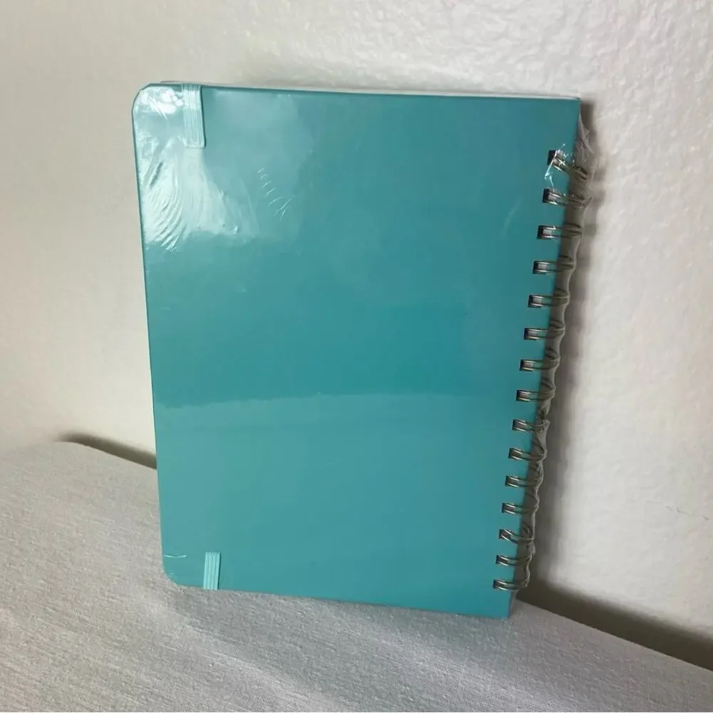 Daily Planner Organizer Undated Teal Green Task List Spiral Bound Notebook
